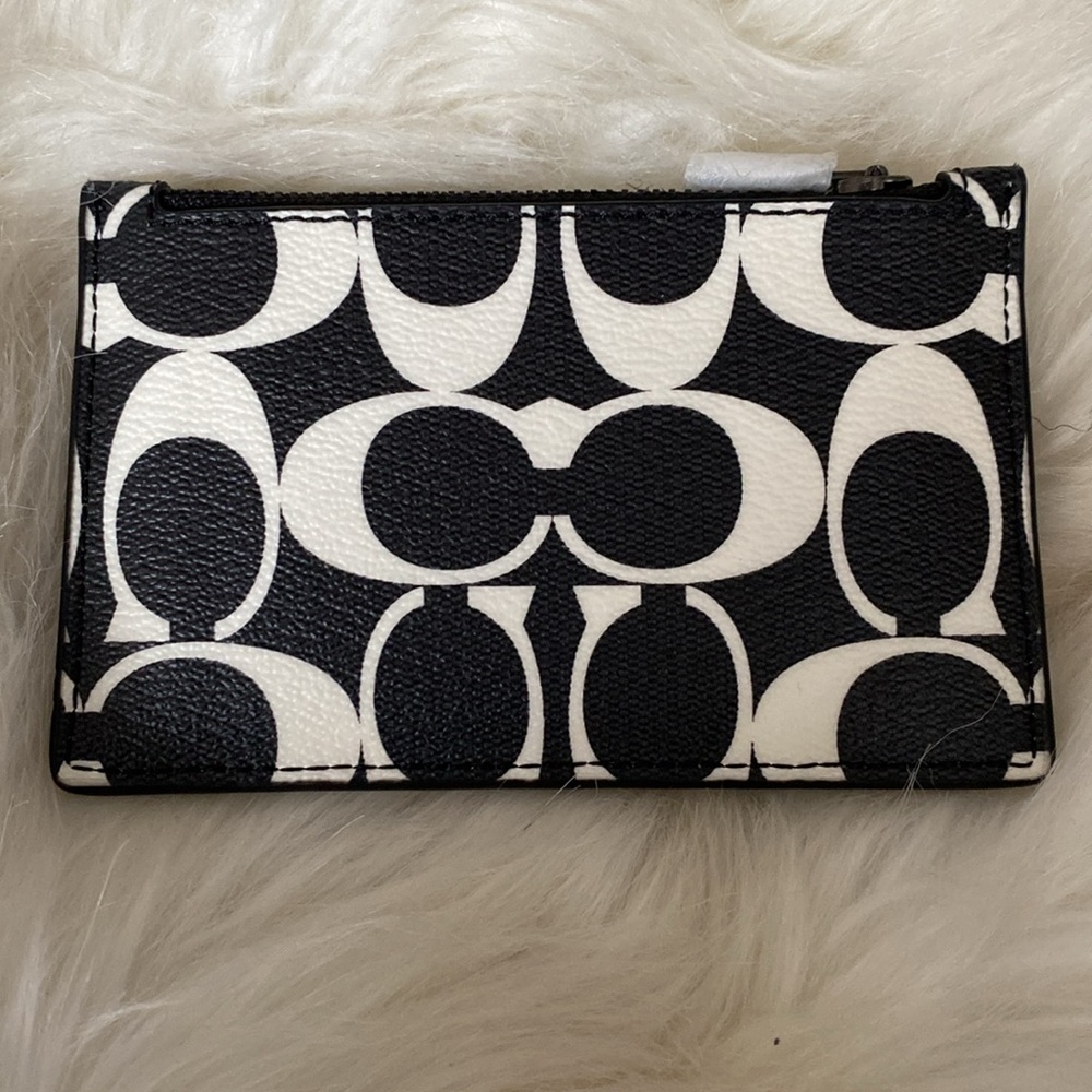 Zip Card Case in Signature Canvas - Picture 2 of 4